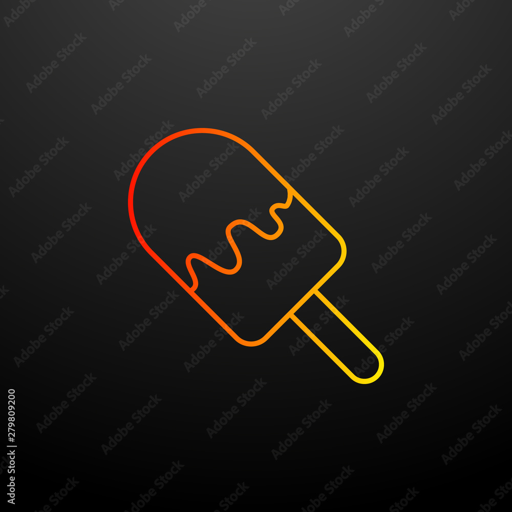 Ice cream nolan icon. Elements of fast food set. Simple icon for websites, web design, mobile app, info graphics Ice cream nolan icon. Elements of fast food set. Simple icon for websites, web design, mobile app, info graphics
