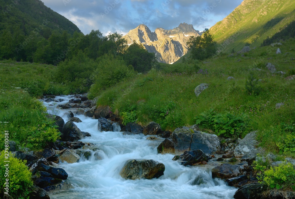 Brook in mountains Brook in mountains