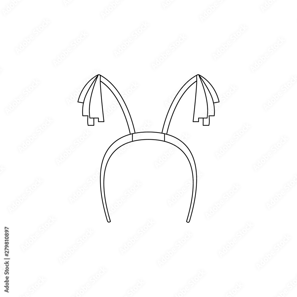 fan hair band icon. Element of russian fan atributs for mobile concept and web apps icon. Outline, thin line icon for website design and development, app development fan hair band icon. Element of russian fan atributs for mobile concept and web apps icon. Outline, thin line icon for website design and development, app development