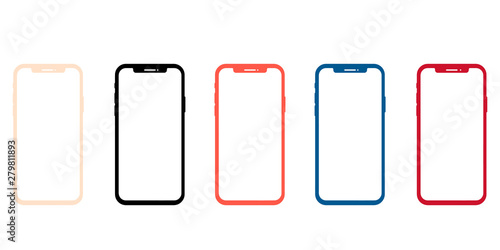 iPhone X smartphone mockup frame template