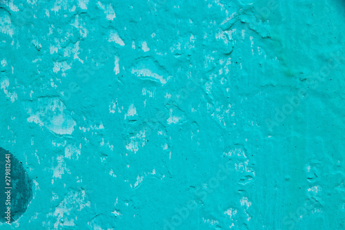 Teal paint wall surface vintage background texture