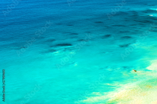 View from above on sea surface near Paphos  Cyprus