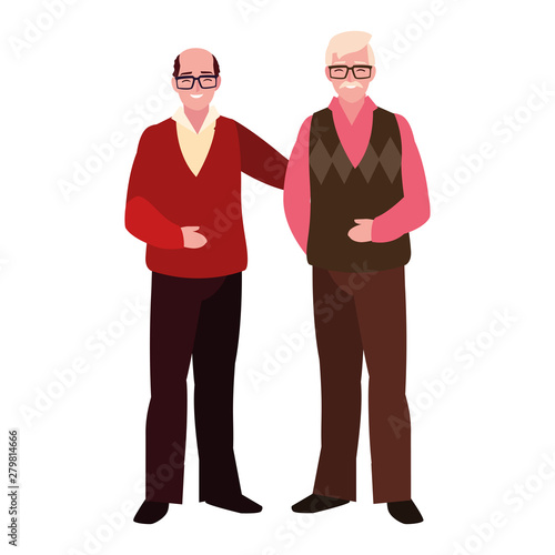 dad and grandpa together family