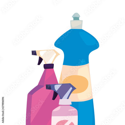 cleaning products and supplies design