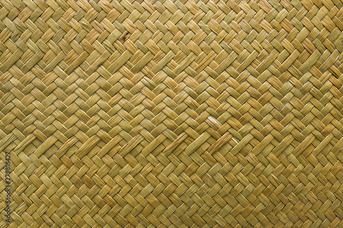 Fototapeta Natural wicker braided woven rattan Sedge grass texture background
