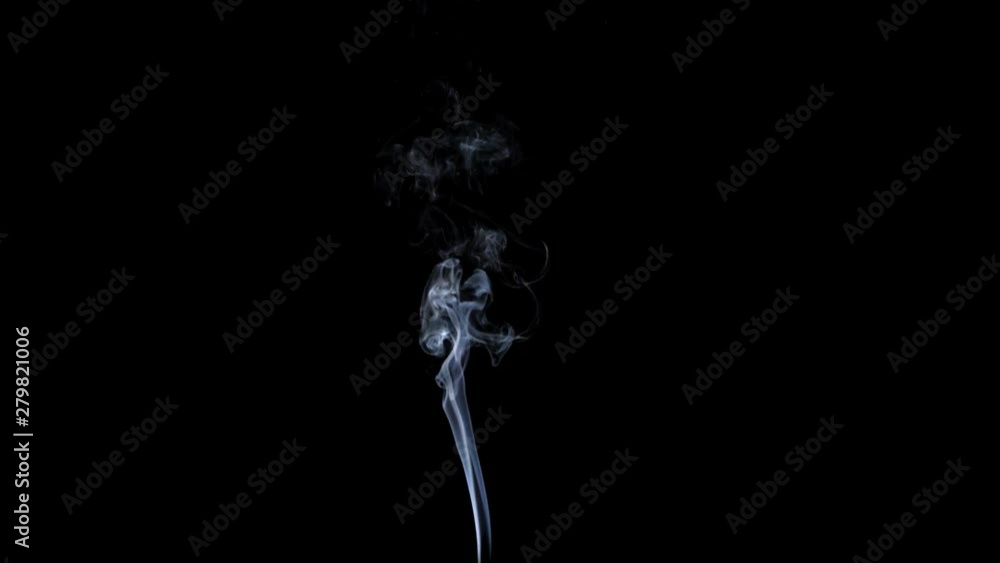 Thin Flexible Trickle of Smoke. Graceful Bends of the Blue Smoke. Natural Colorful smoke rises up and spins into graceful spirals. Footage is perfect for the layer with different blending modes. Thin Flexible Trickle of Smoke. Graceful Bends of the Blue Smoke. Natural Colorful smoke rises up and spins into graceful spirals. Footage is perfect for the layer with different blending modes.