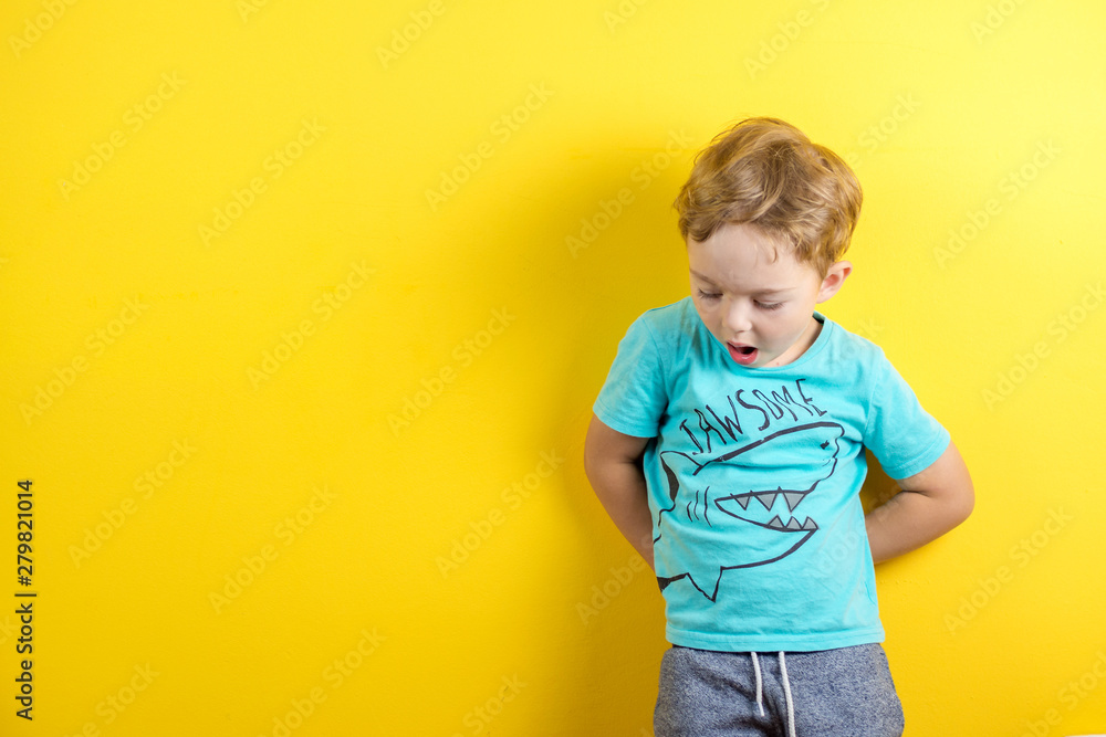 adorable small three years old boy with cute face expression adorable small three years old boy with cute face expression