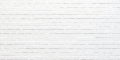 White brick wall texture background for stone tile block painted in grey light color wallpaper modern interior and exterior and backdrop design
