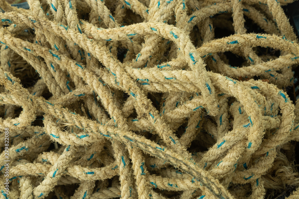 tangle of fishing rope