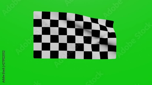 Bandera de cuadros. Fin de carrera.