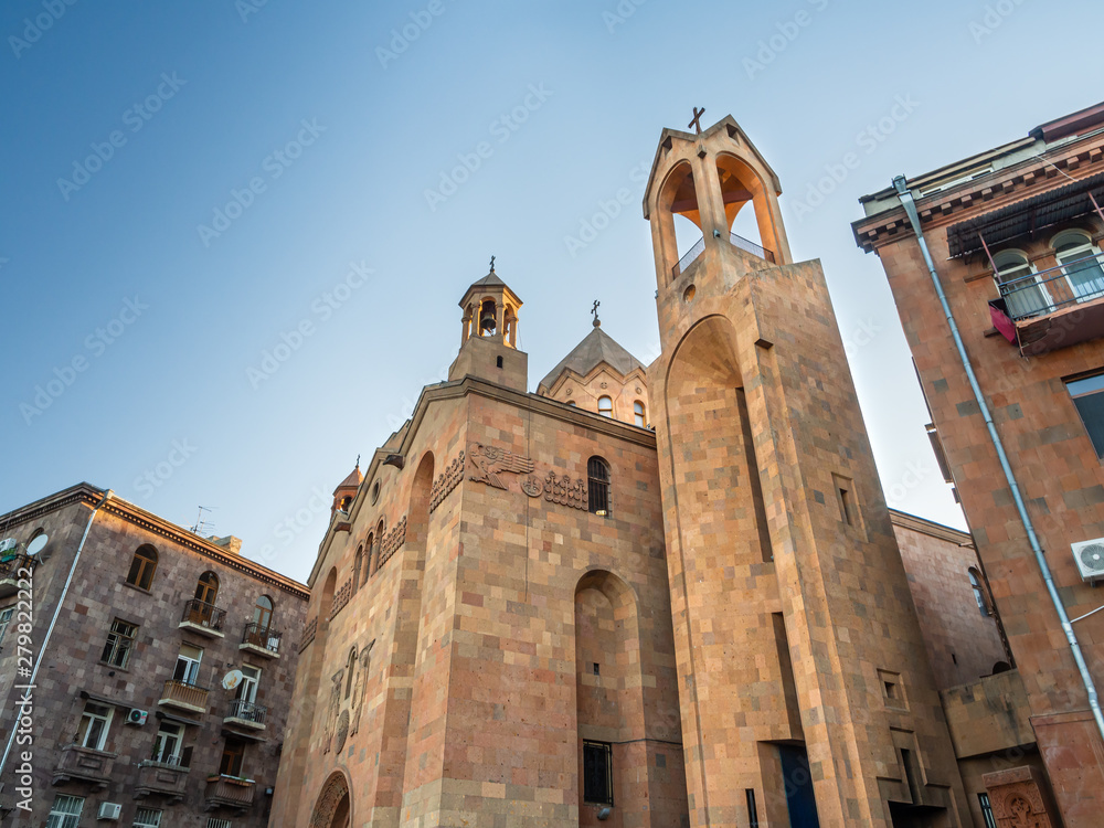 Saint Sarkis Cathedral built in 1842 and located in Kentron district of Yerevan, at the bank of Hrazdan River.
