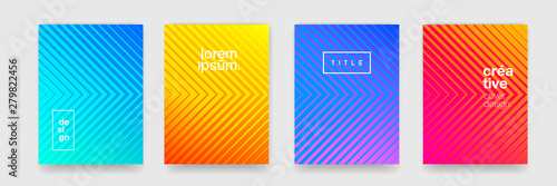Background patterns, modern geometric shape texture and abstract color gradient. Vector cool line pattern, art cover creative design templates