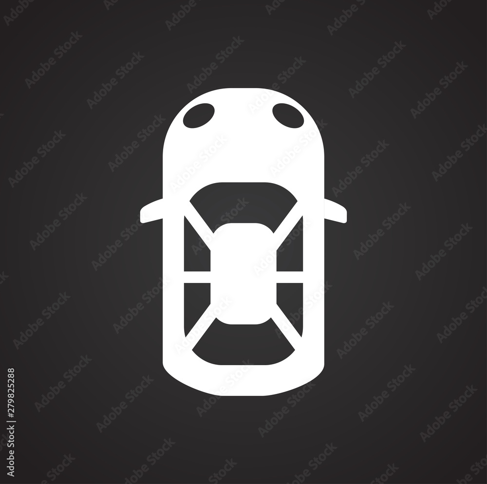 Car top view icon on background for graphic and web design. Simple illustration. Internet concept symbol for website button or mobile app. Car top view icon on background for graphic and web design. Simple illustration. Internet concept symbol for website button or mobile app.