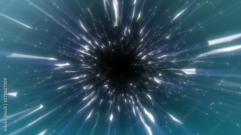 Black hole pulls in nebula star space time funnel pit seamless loop animation background. Abstract retro of warp or hyperspace motion in blue star trail. Black hole pulls in nebula star space time funnel pit seamless loop animation background. Abstract retro of warp or hyperspace motion in blue star trail.