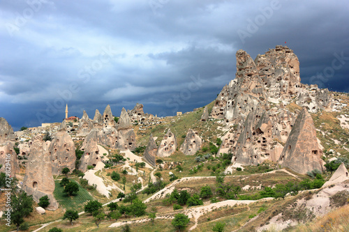Uchisar Castle-Mountain, Cappadocia, Central Anatolia, Turkey.