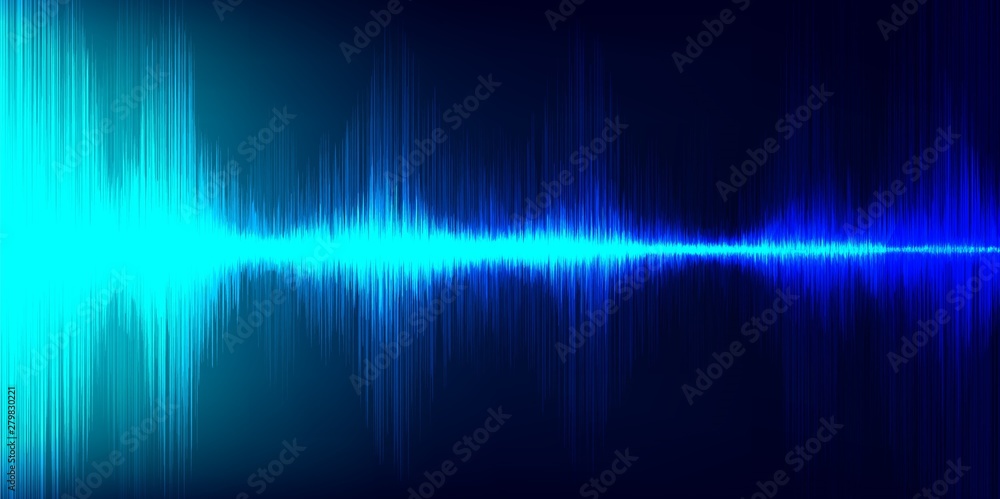 Blue Hi-Tech Digital Sound Wave Low and Hight richter scale with frequency Speed Line on Background,technology and earthquake wave  diagram concept,design for music studio and science,Vector