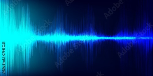Blue Hi-Tech Digital Sound Wave Low and Hight richter scale with frequency Speed Line on Background,technology and earthquake wave  diagram concept,design for music studio and science,Vector