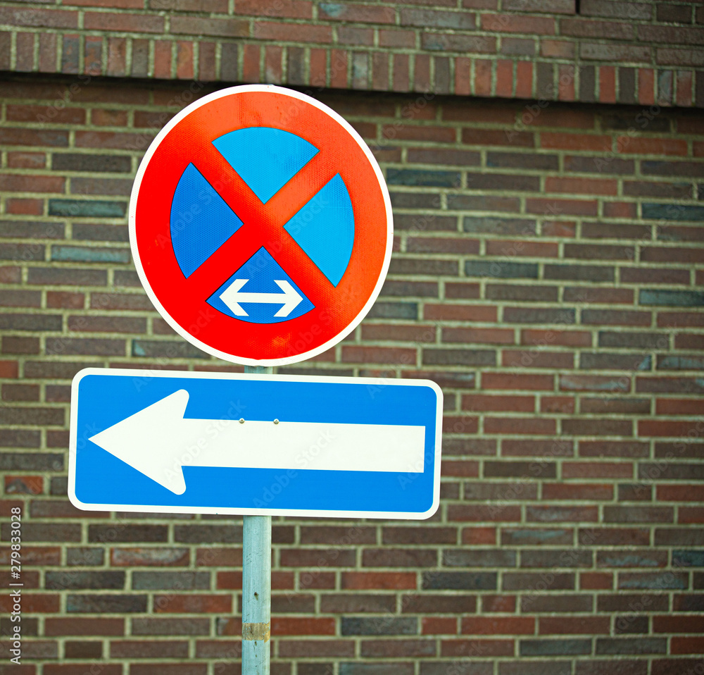 Road signs permission, prohibiting and warning Road signs permission, prohibiting and warning