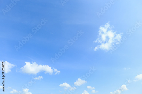 Beautiful white clouds in blue sky.