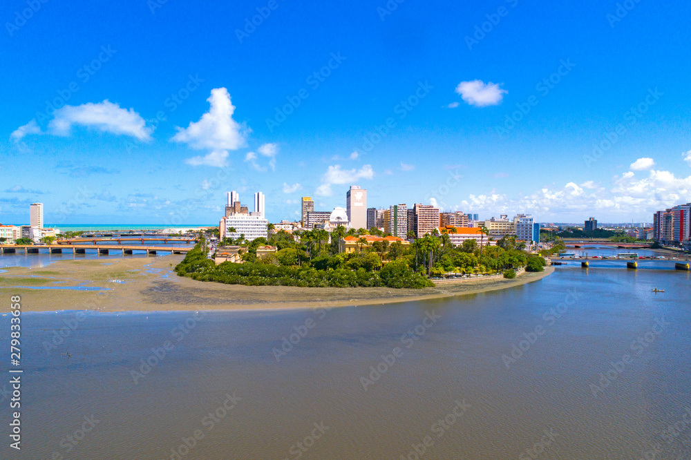 Naklejka premium Recife - Drone - Farol - Antigo