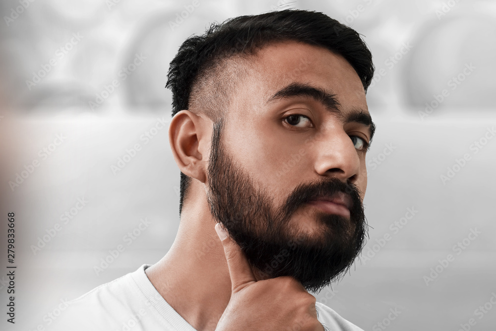 Fototapeta premium Portrait of handsome bearded man