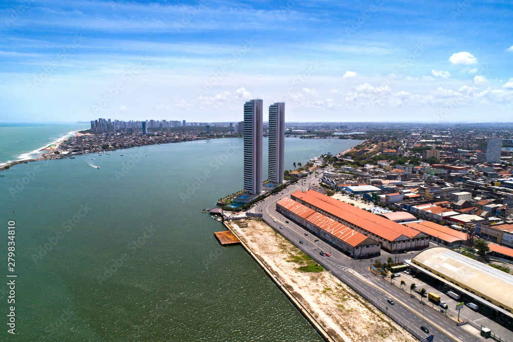 Obraz premium Recife - Drone - Farol - Antigo