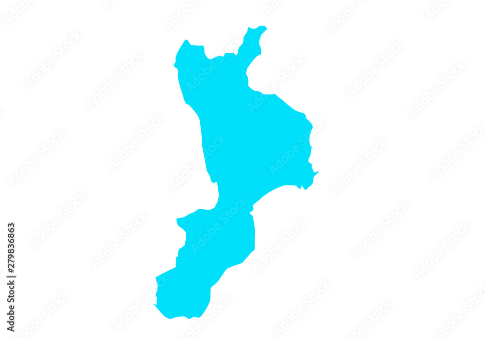 map of Calabria region in Italy map of Calabria region in Italy