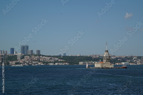 istanbul iconic historical maiden's tower, topkapi palace, hagia shopia, suleymaniye mosque