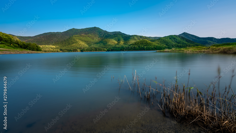 Lake Water Reflection With Mountain View Lake Water Reflection With Mountain View