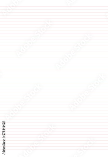 Red lines sheet to write notices. vector illustration