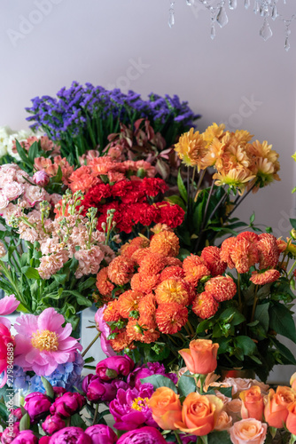 Beautiful flowers at the florist shop