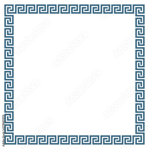 Decorative square frame in Greek style