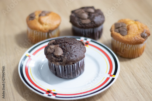 cupcake muffin chocolate baunilha