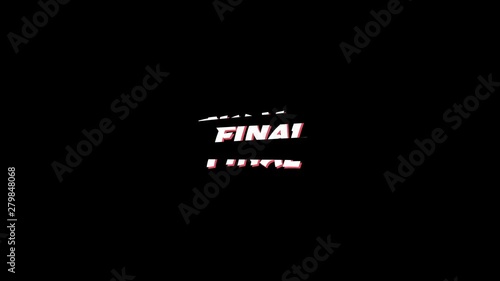 Word Final in capital letters