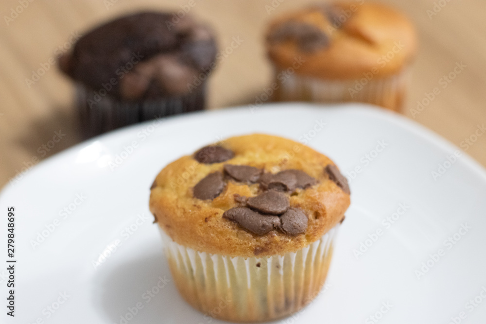 cupcake muffin chocolate baunilha