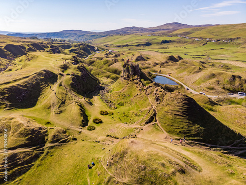 Magical Fairy Glen Landscape in Scotland photo