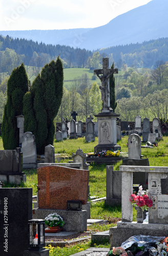 friedhof in adelsdorf, tschechien photo