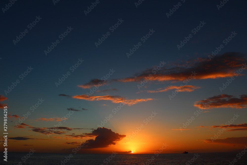 Obraz premium Atardecer playa