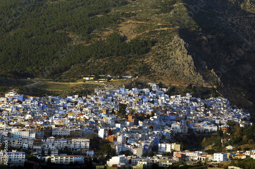 Chefchaouen,Morocco - 02.23.2019: view of the residential areas of the city. © Nadzeya