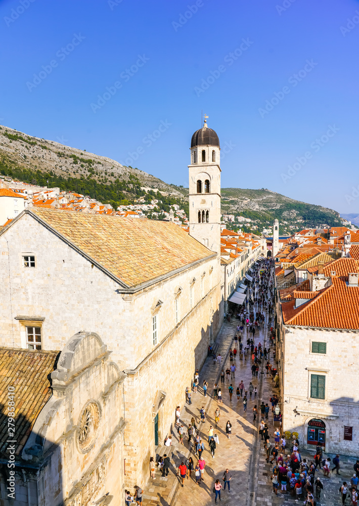 The Stradun in Old Town Dubrovnik