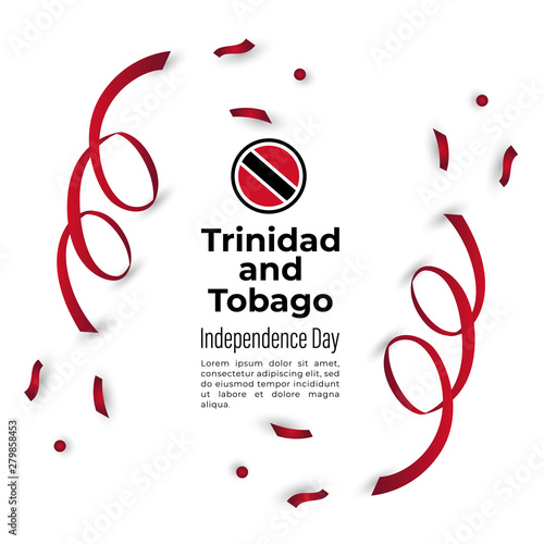 Happy Trinidad And Tobago Independence Day Vector Design Template Illustration 