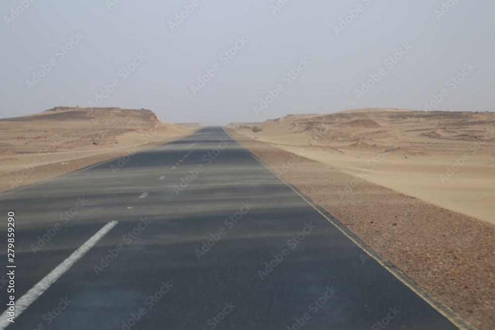 sandy roads in Sudan