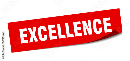 excellence sticker. excellence square isolated sign. excellence