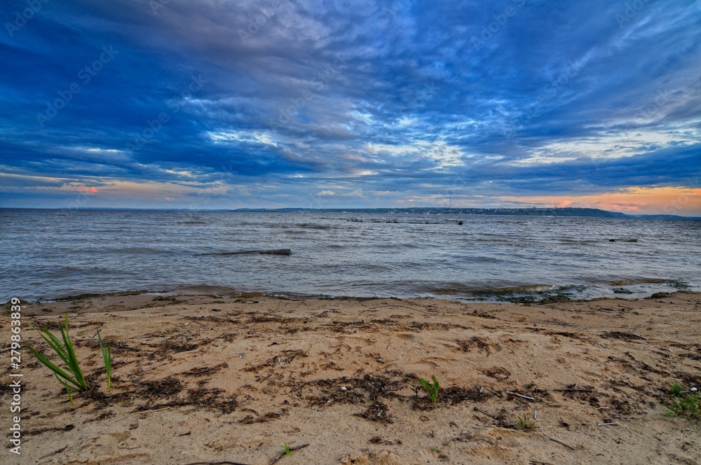 Morning on the Volga river Morning on the Volga river
