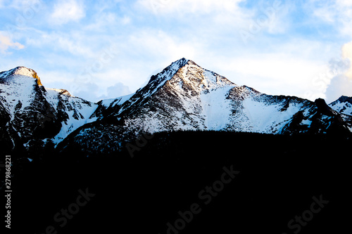 View of Tatra mounains.Tatra mountains in the morning.