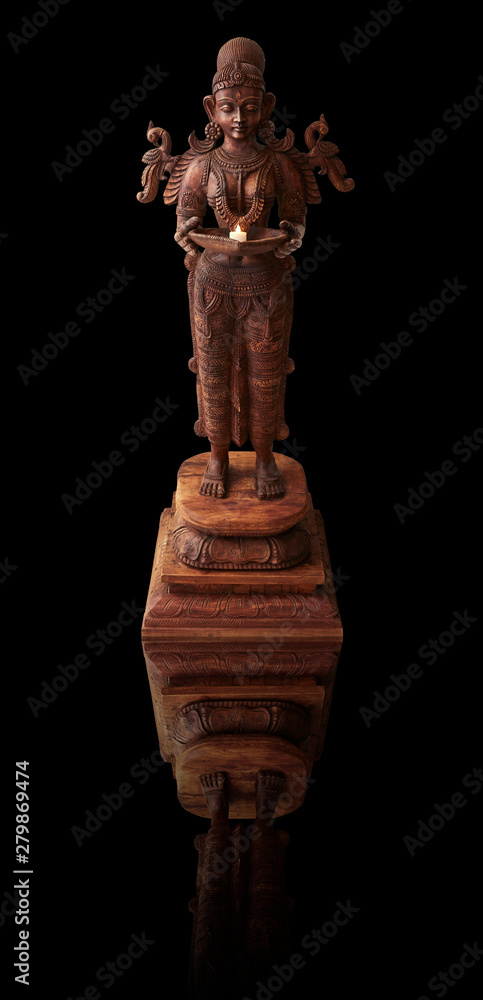 Fototapeta premium Zen sculpture in a prayer hall.