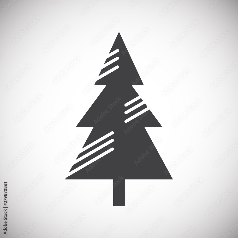 Christmas tree icon on background for graphic and web design. Simple illustration. Internet concept symbol for website button or mobile app. Christmas tree icon on background for graphic and web design. Simple illustration. Internet concept symbol for website button or mobile app.