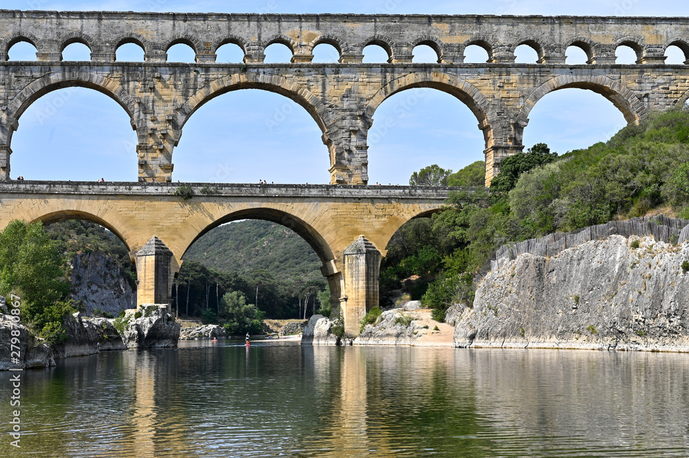 Pont du Gard à Remoulins dans le  Gard