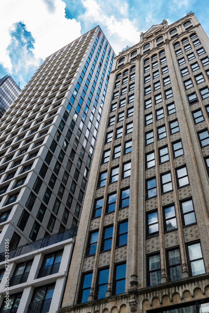 Modern skyscrapers in Manhattan, New York City, USA Modern skyscrapers in Manhattan, New York City, USA