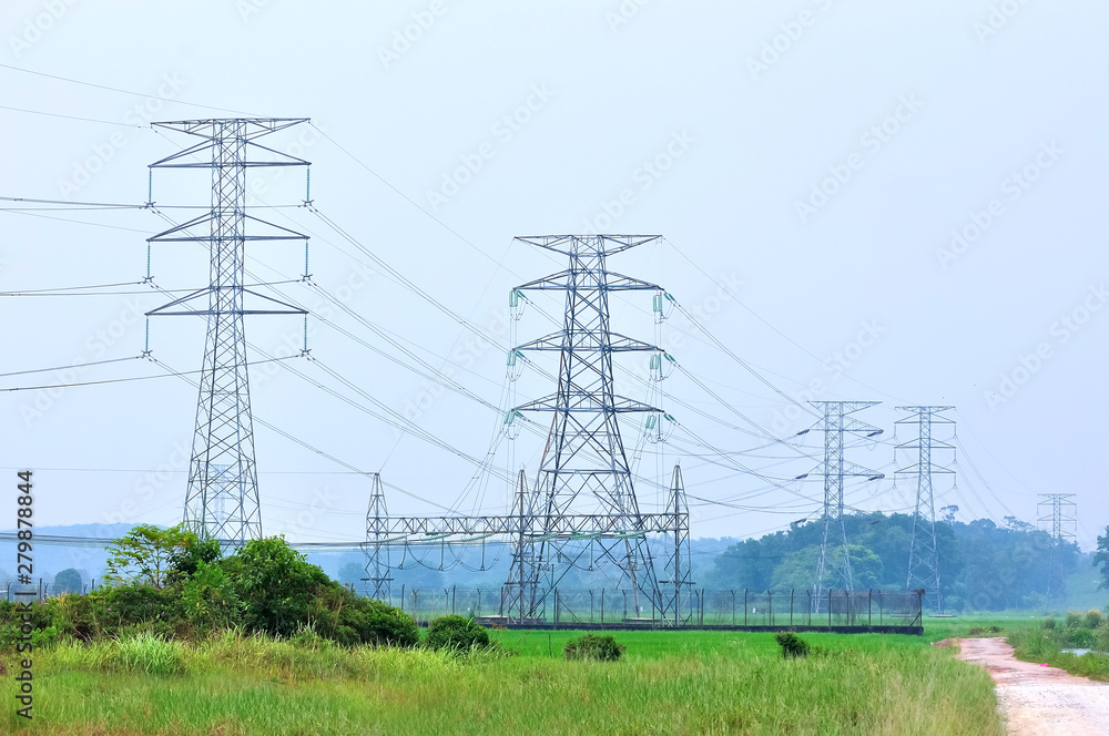 custom made wallpaper toronto digitalElectric high voltage power post